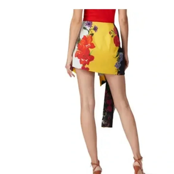 Oscar de la Renta Ivory Multi Skort Size 8 MSRP $1490 - Picture 3 of 12